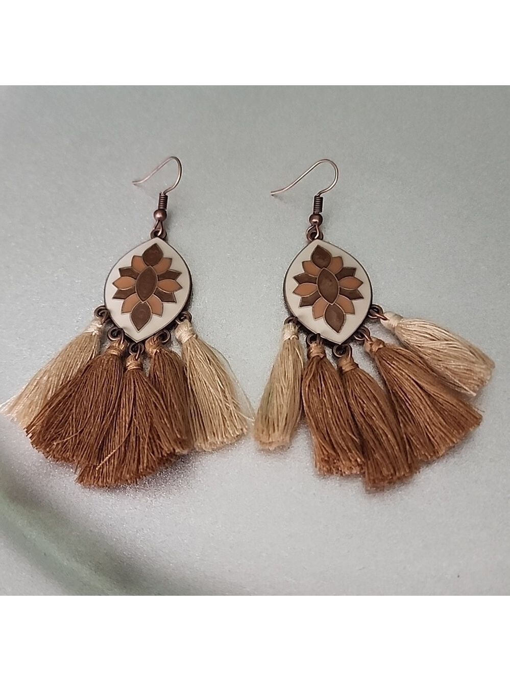 Geometric Tribal Earrings Tassel